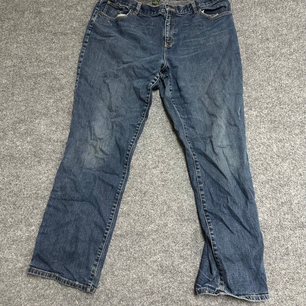 Lauren Ralph Lauren Jeans Womens Size 16 Blue Straight Leg Stretch Denim Classic